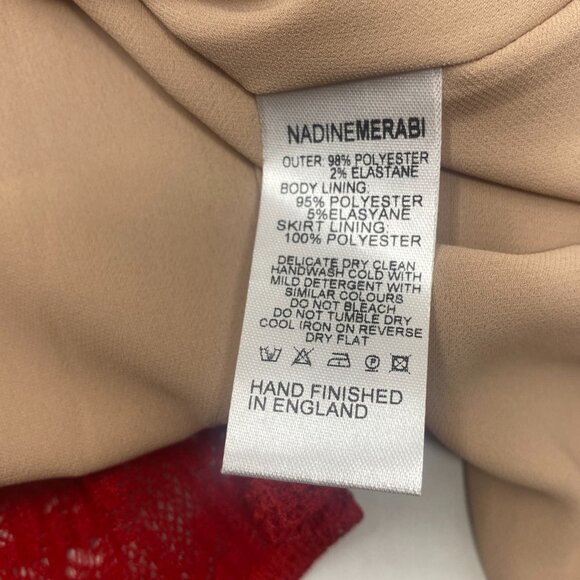 Nadine Merabi Miranda Red Dress XS NWT - Picture 14 of 14